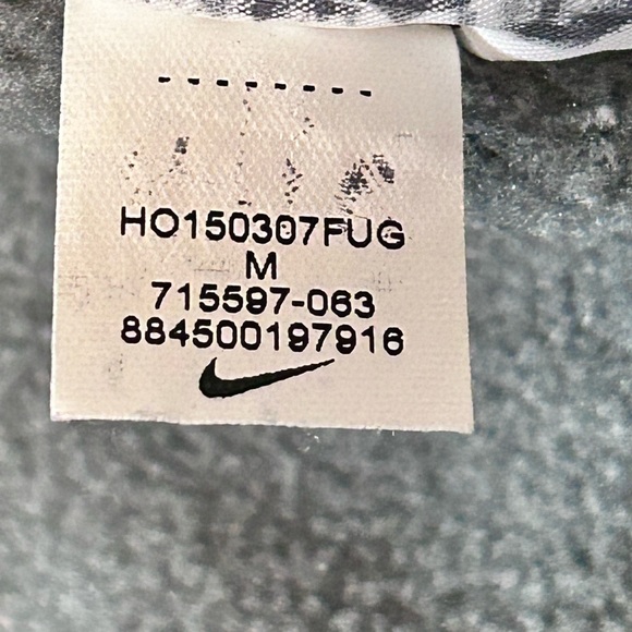 🎉HP🎉Nike Women’s Thermal Fit Long Sleeve Hoodie Gray And White Turtleneck-Medium - Picture 12 of 14